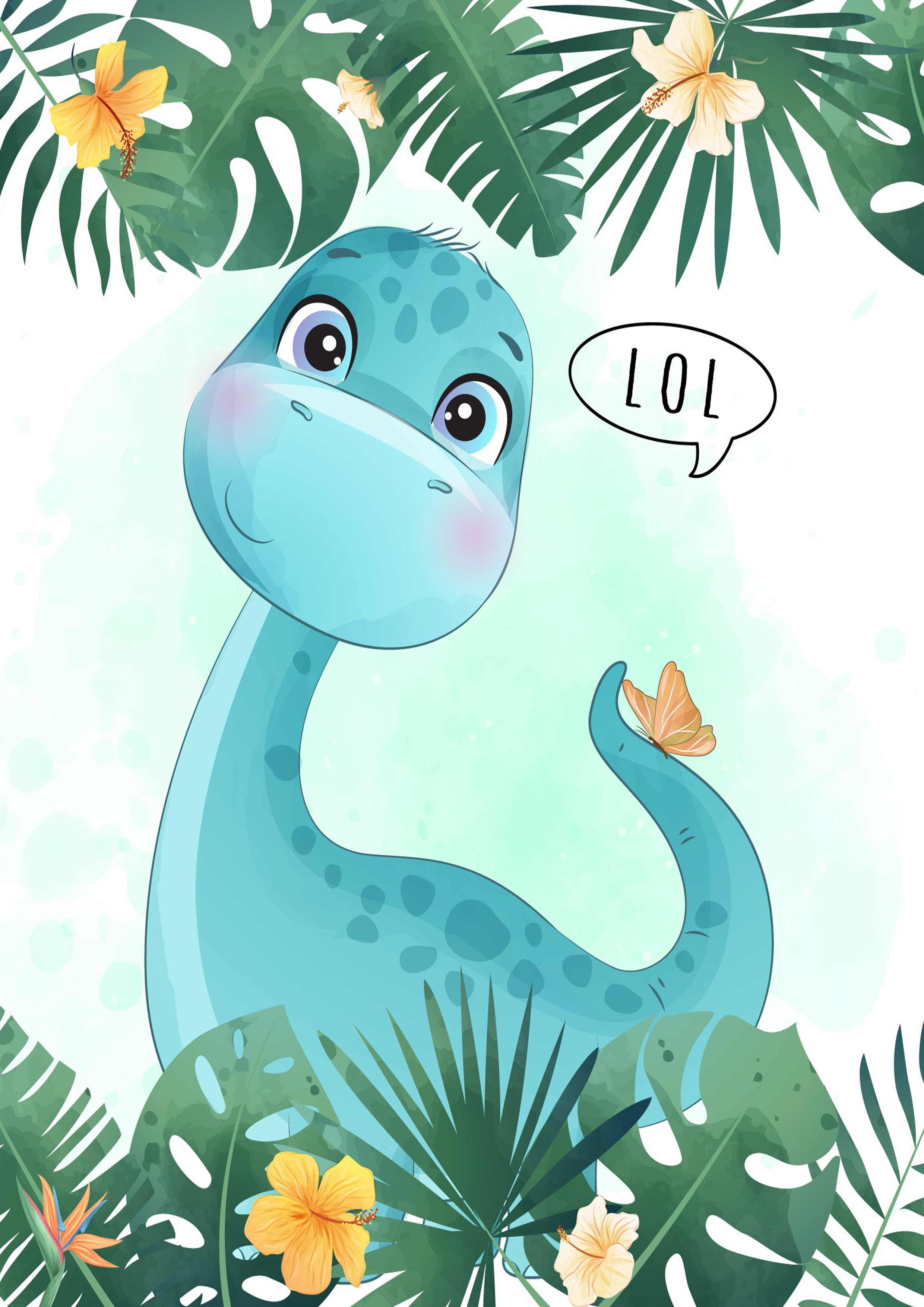 Rouladendekor Dinosaurier