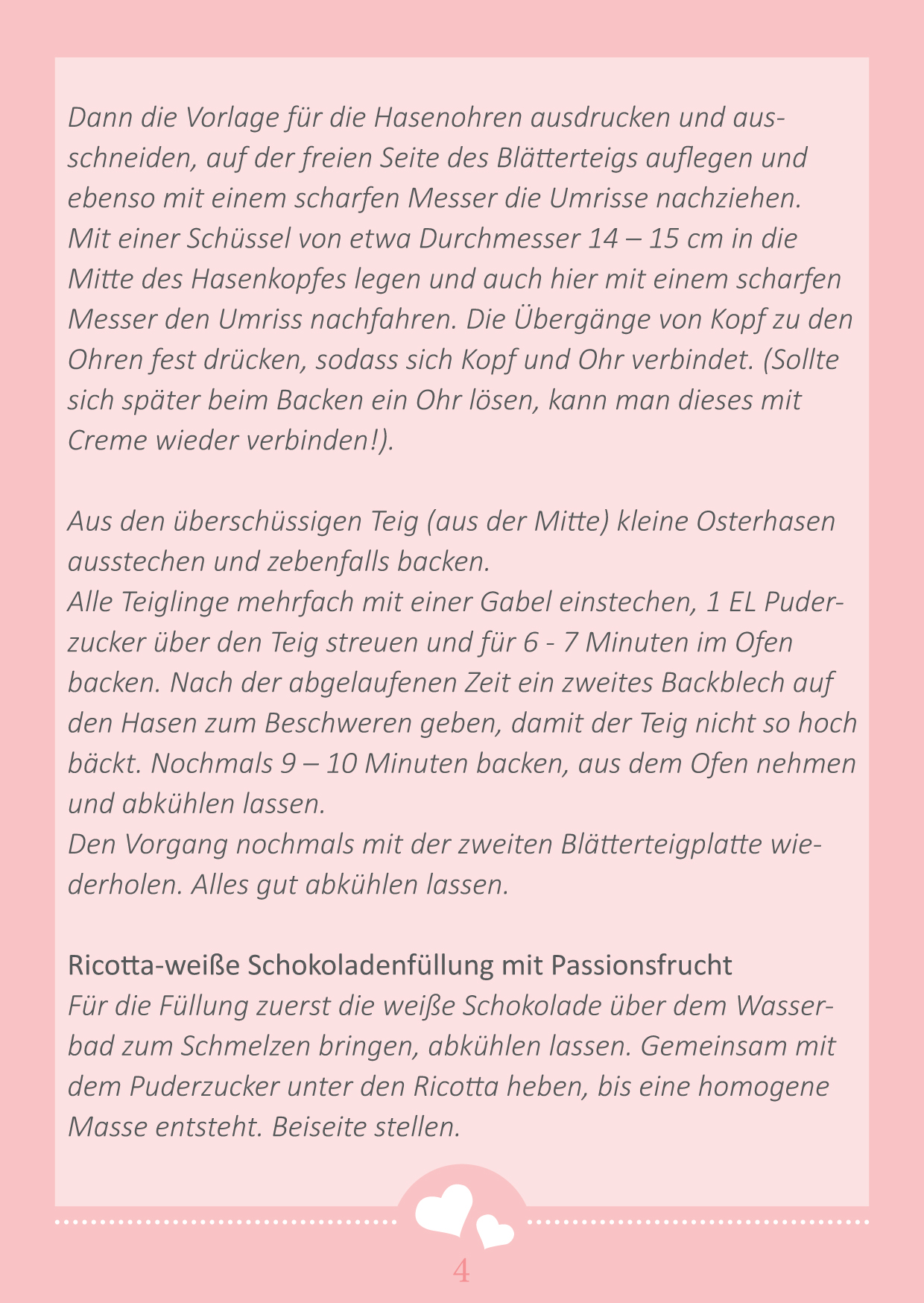 Rezeptkarte Ostertorte