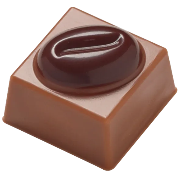 Pralinenhohlkörper Carreeschale Mokkabohne Vollmilch