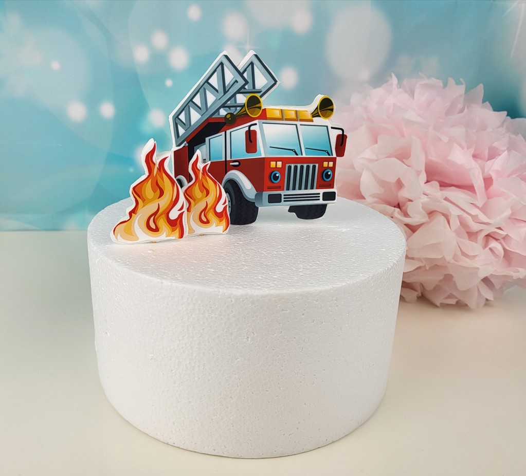 Cake Topper Feuerwehrauto