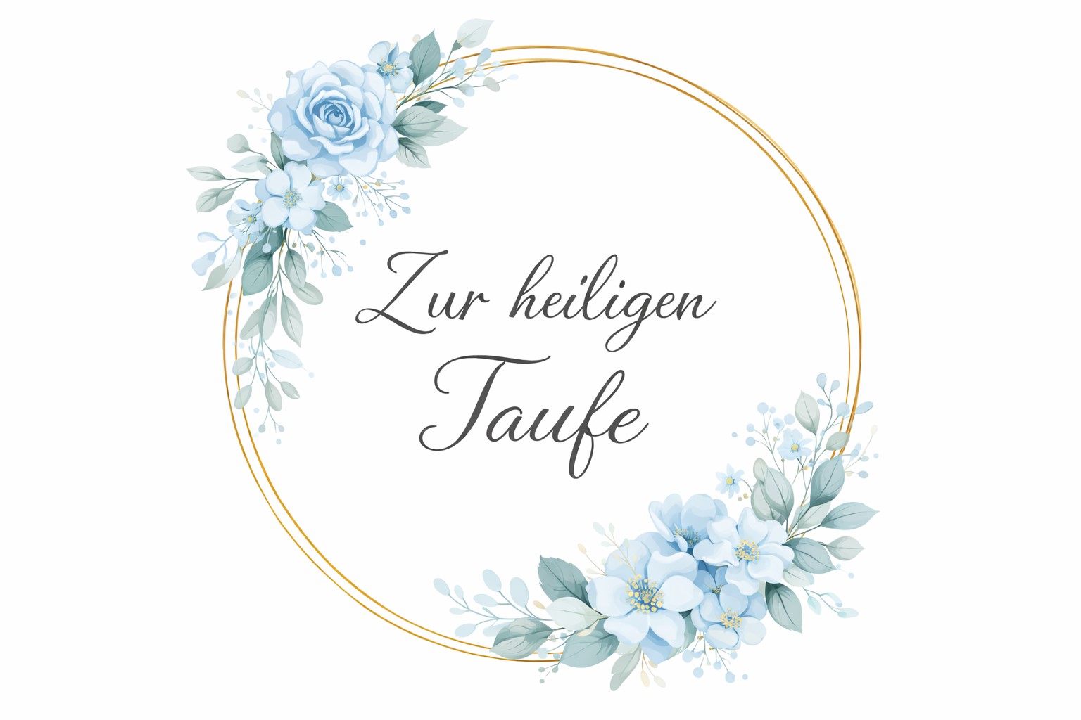 Tortenaufleger „Zur heiligen Taufe“