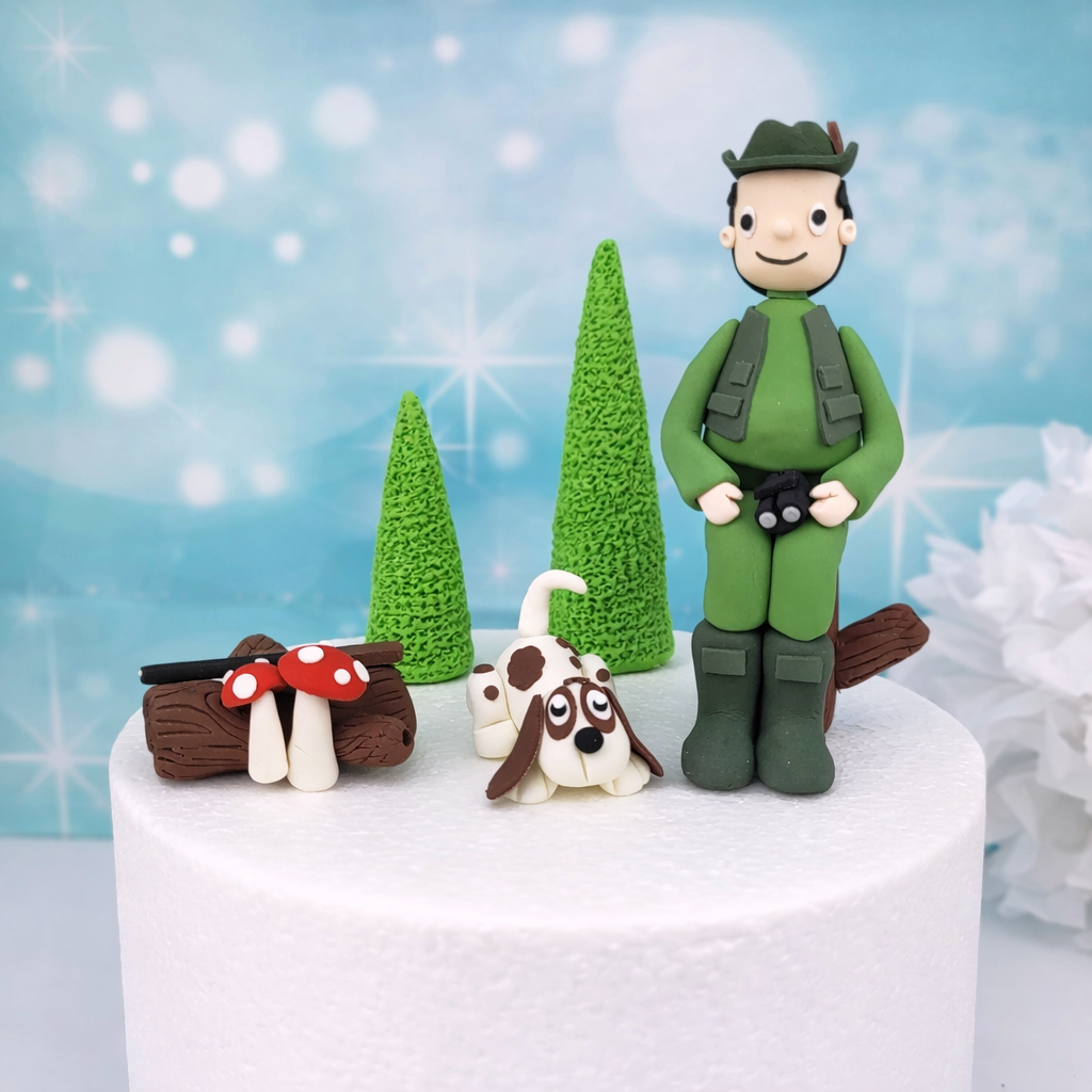 Zuckerfigurenset Jäger handgemacht 