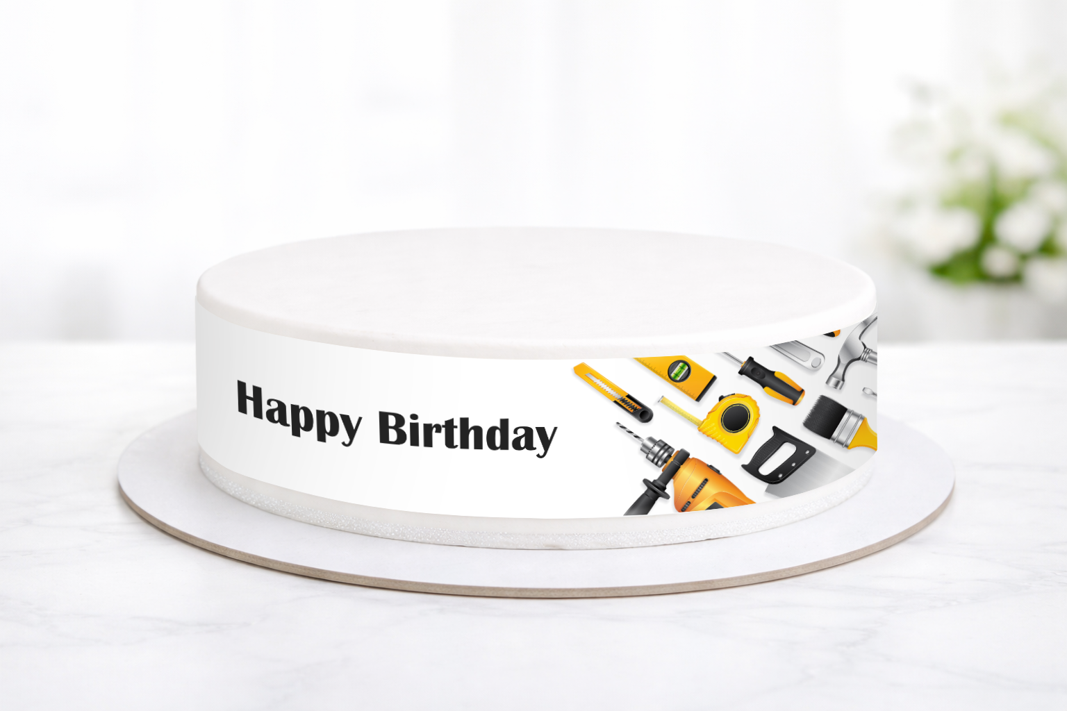 Tortenband Handwerker Happy Birthday