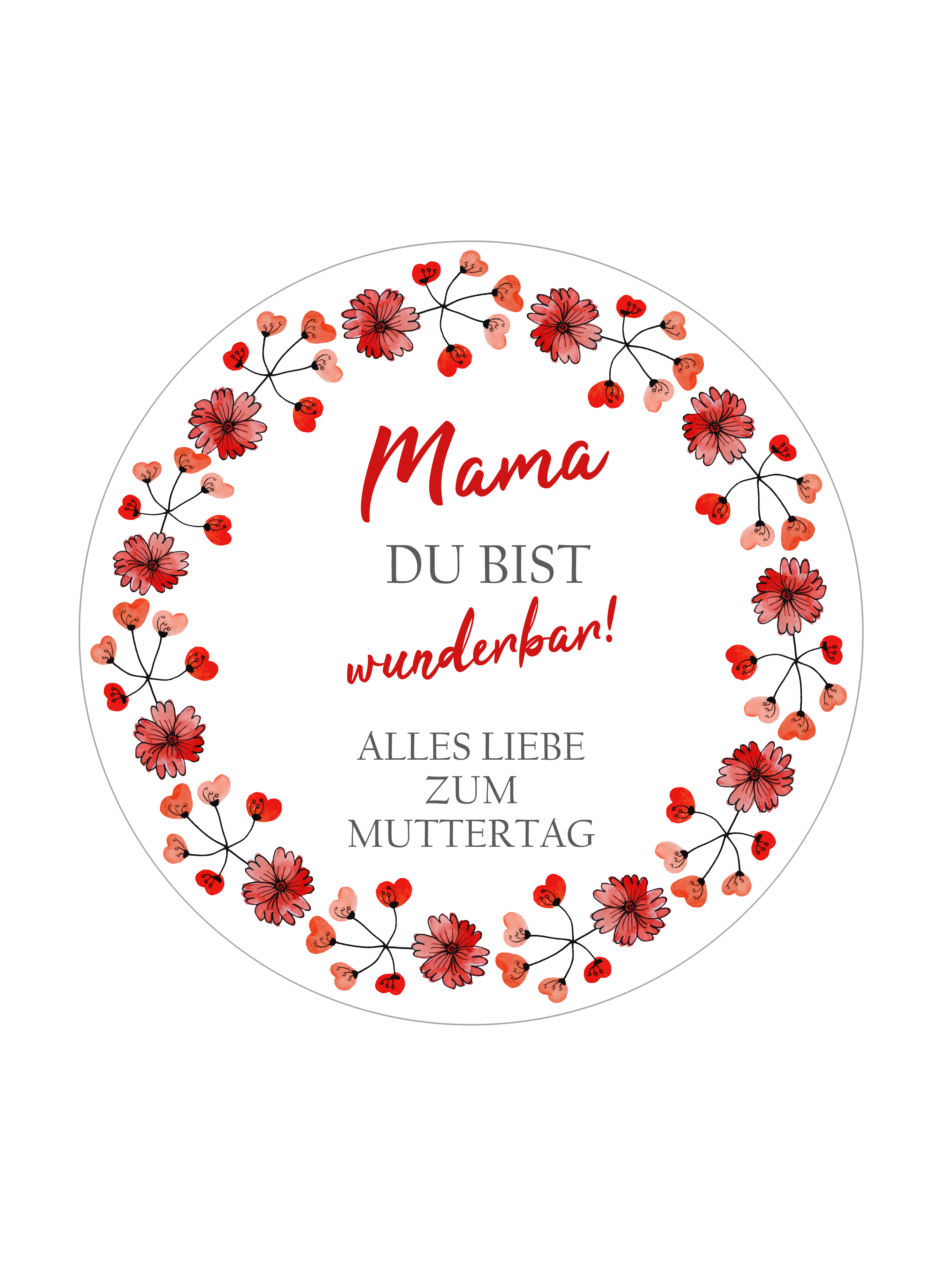 Tortenaufleger Muttertag 