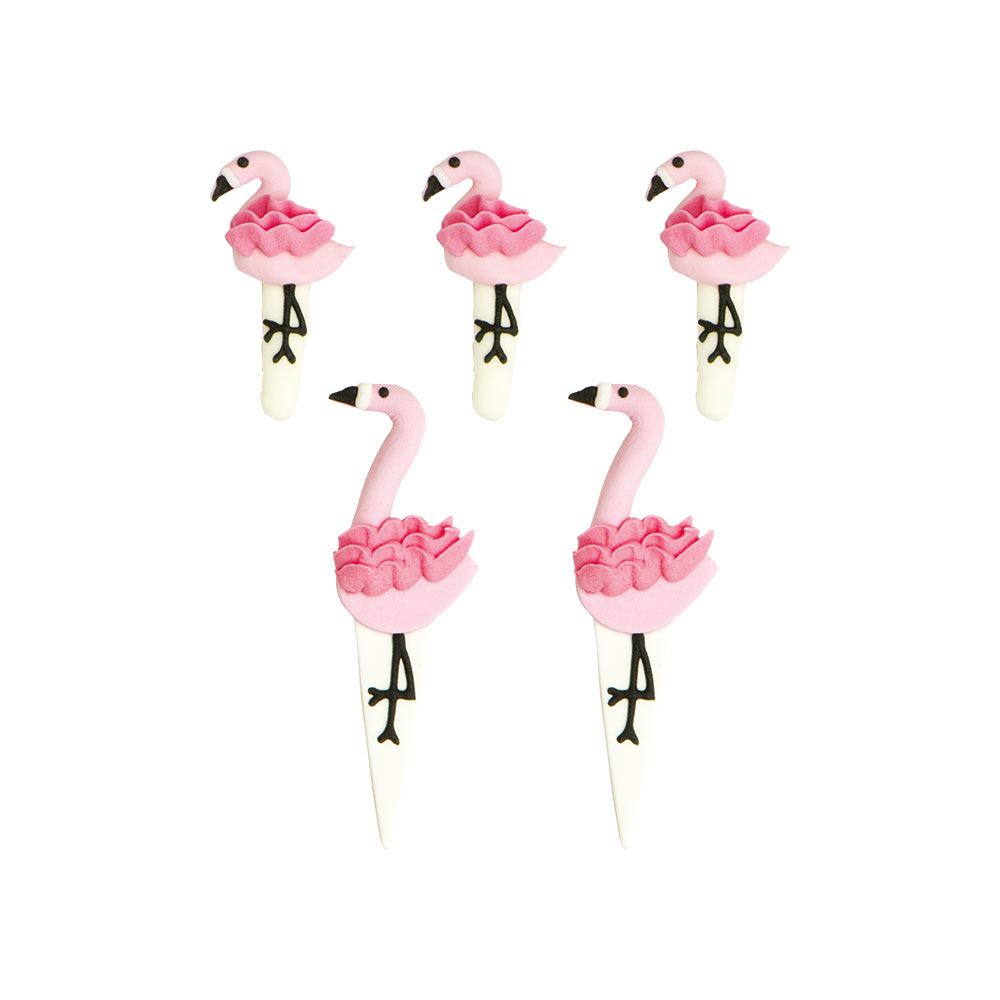 Flamingos Zuckerdekorationen