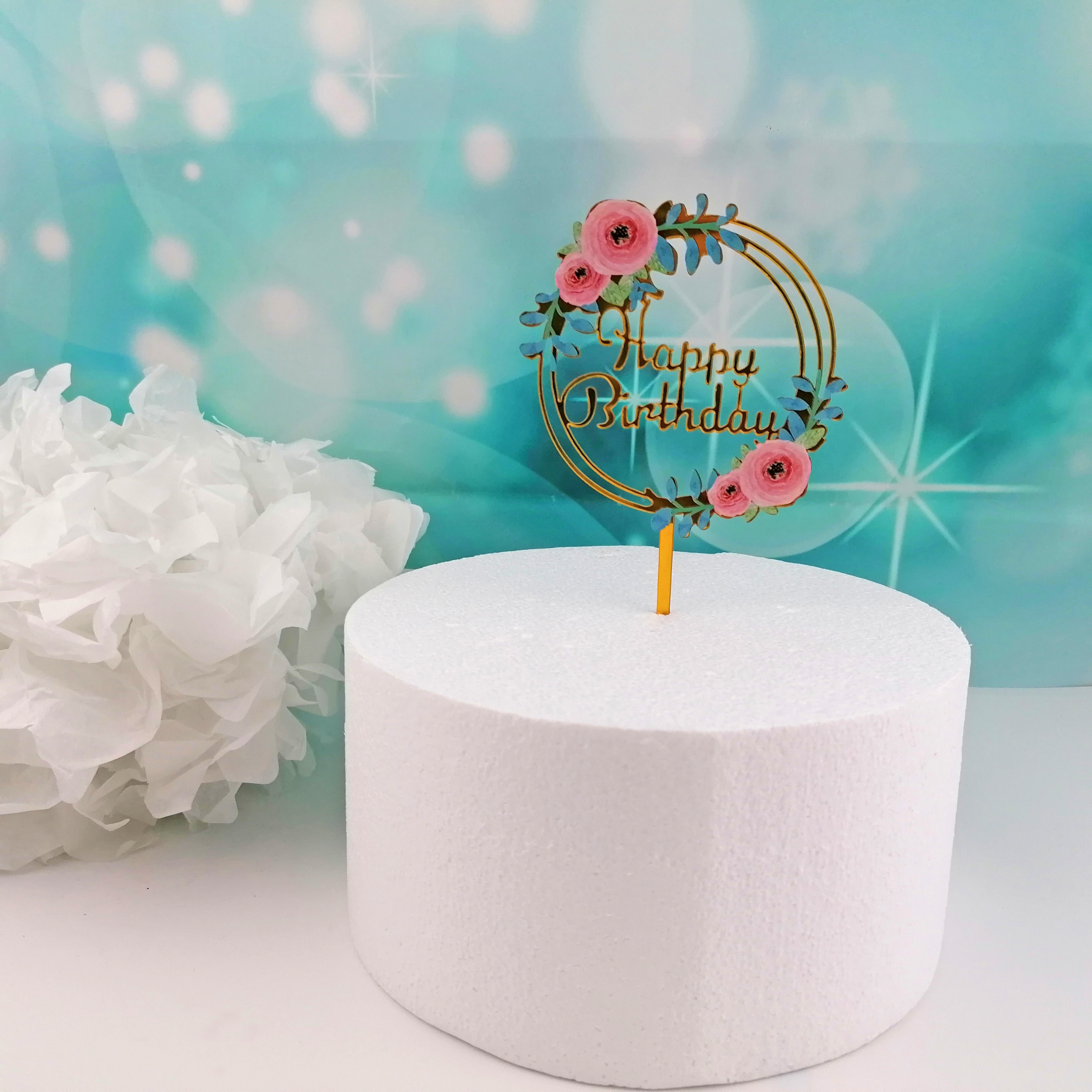 Cake Topper Happy Birthday