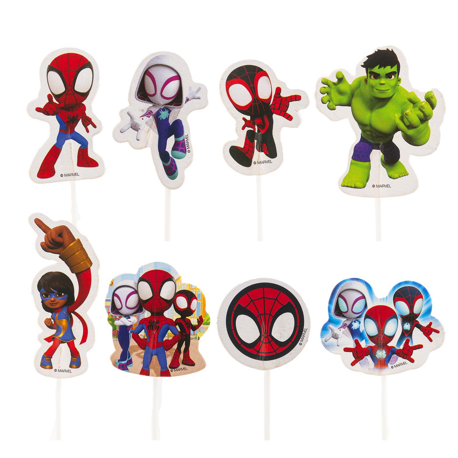 CAKE TOPPER 8 DESIGNS SPIDEY