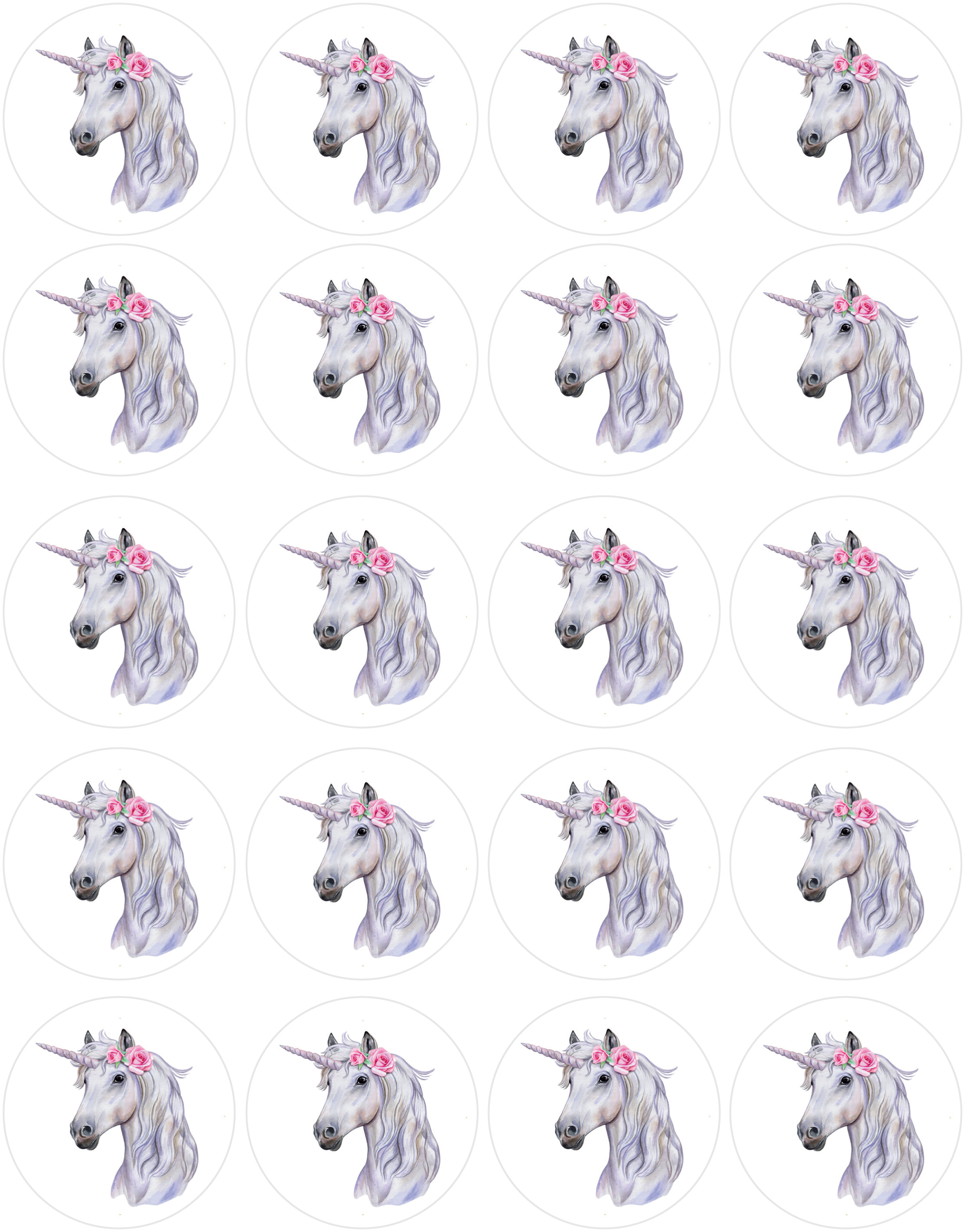 Muffinaufleger Einhorn Unicorn