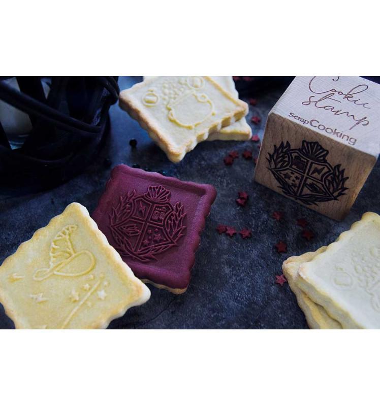 Harry Potter Holz-Cookie-Stempel „Wizard“ + Ausstecher