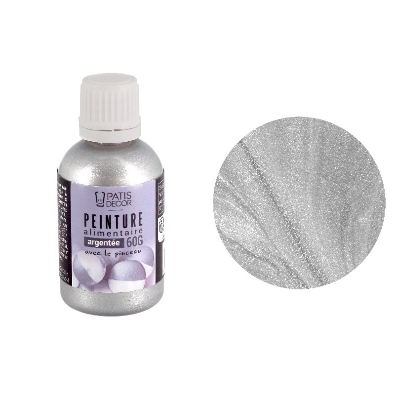 Essbare Farbe silber 63g