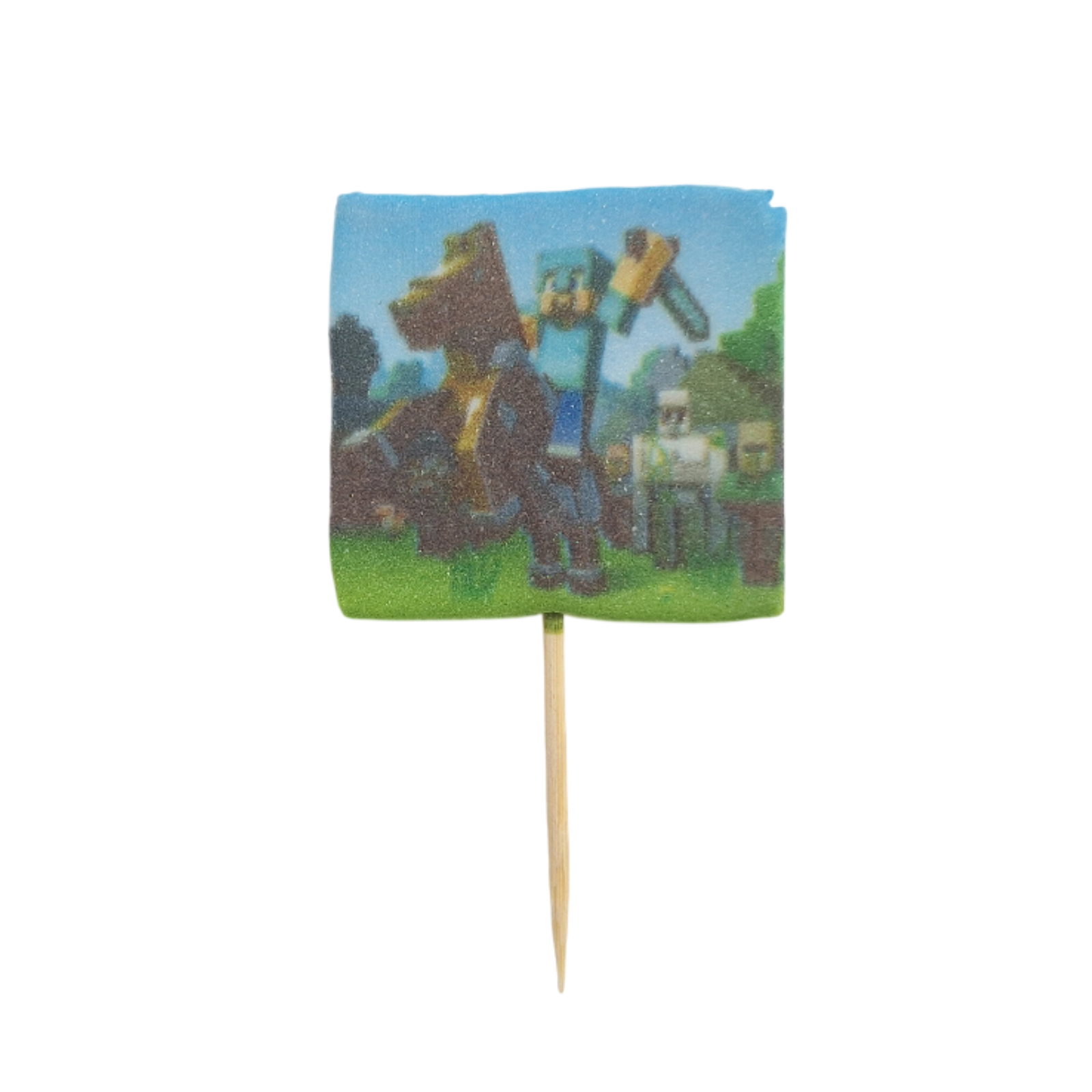 Zuckerdekoration Minecraft – Set 2D Tortendeko 