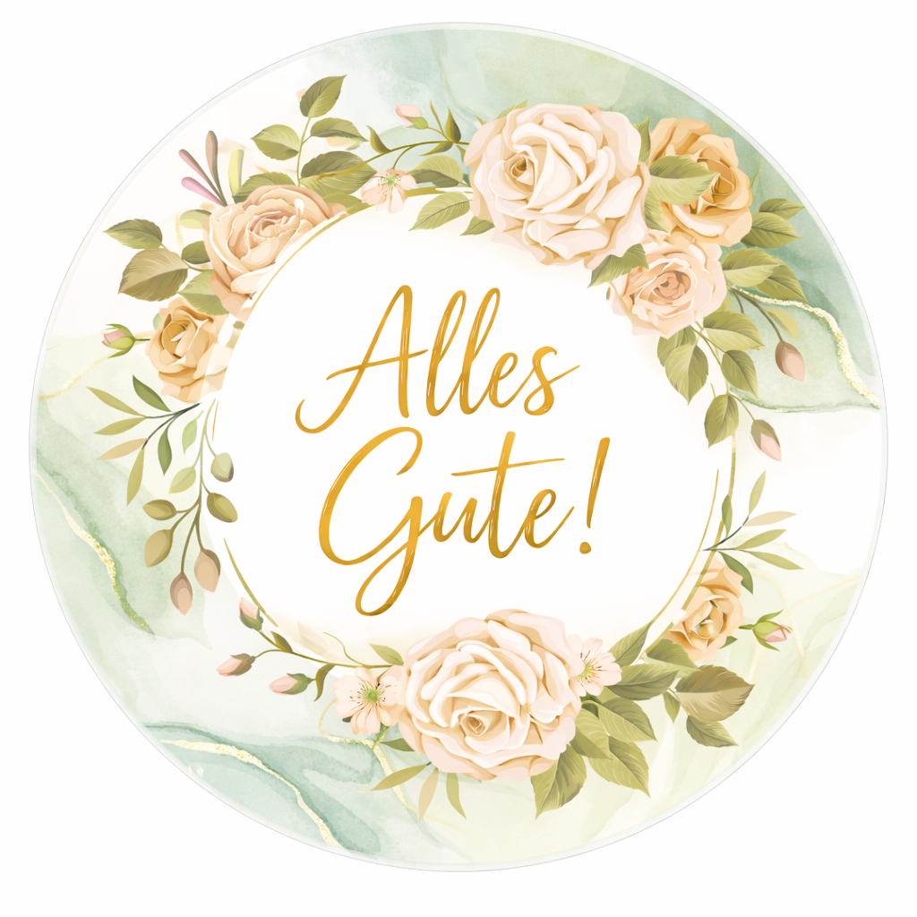 Tortenaufleger „Alles Gute“