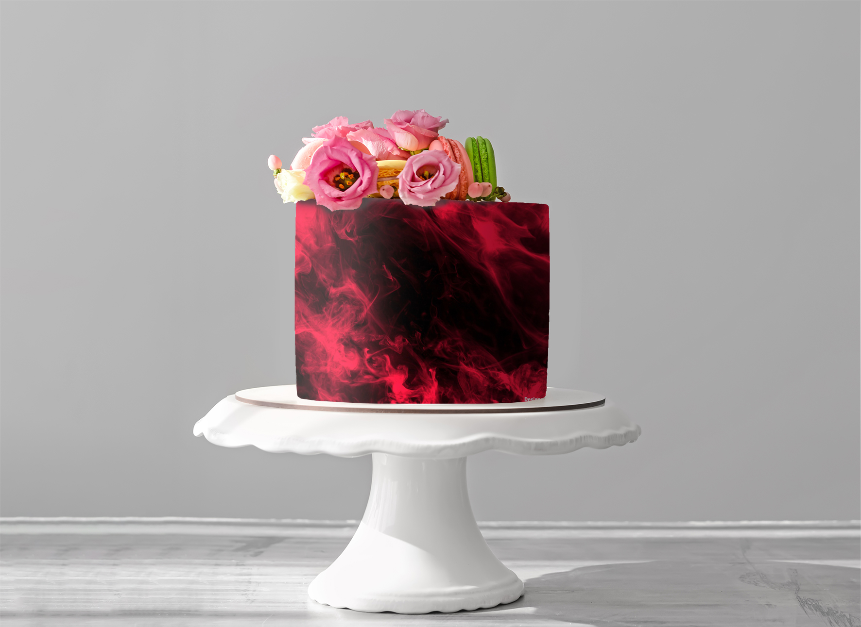 Deko Fondant roter Rauch