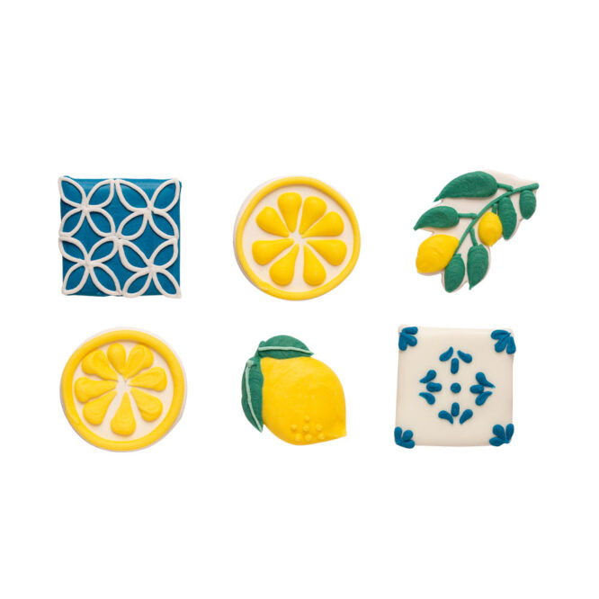 Zuckerdekoration Amalfi – Handgemacht, 6-teilig