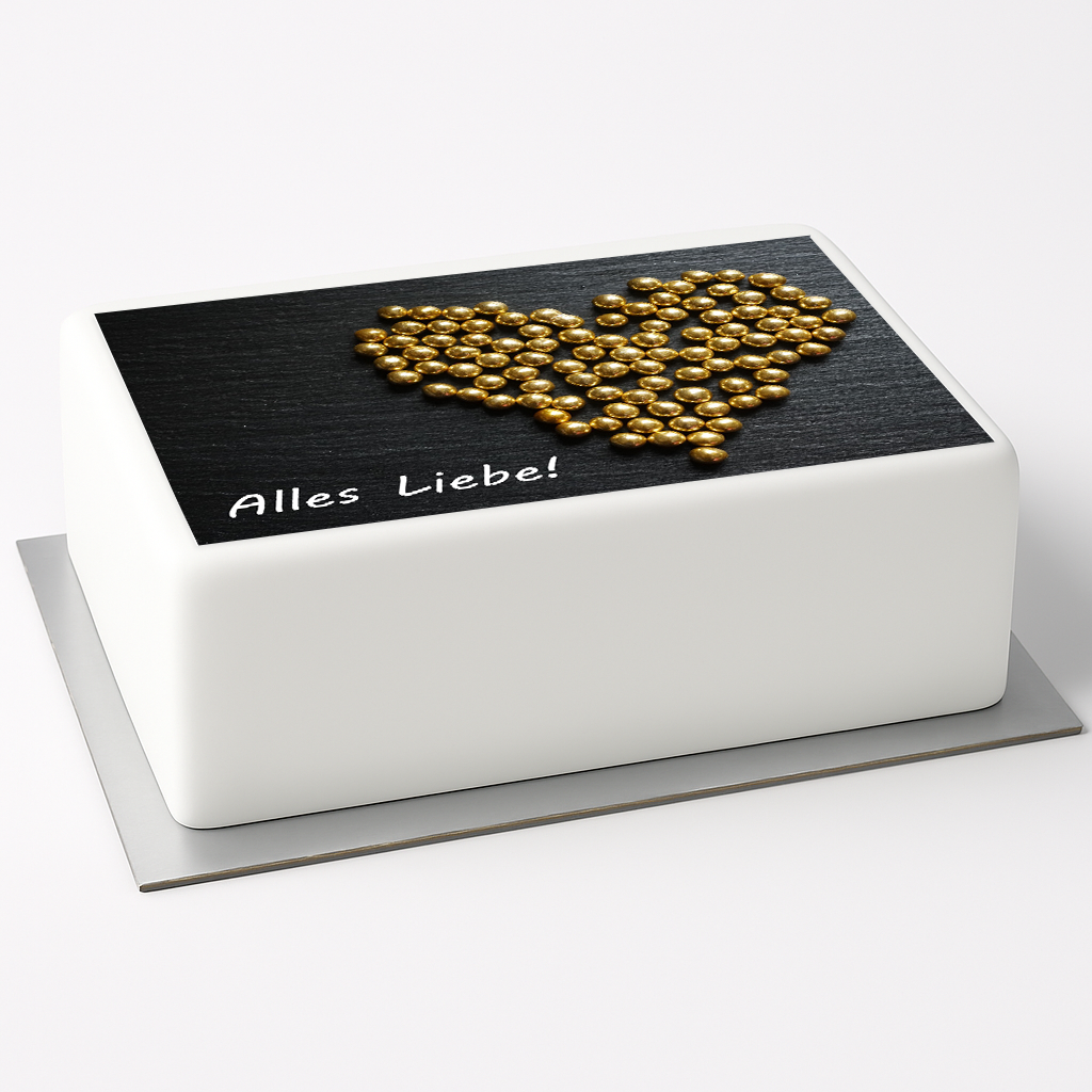 Tortenaufleger Alles Liebe