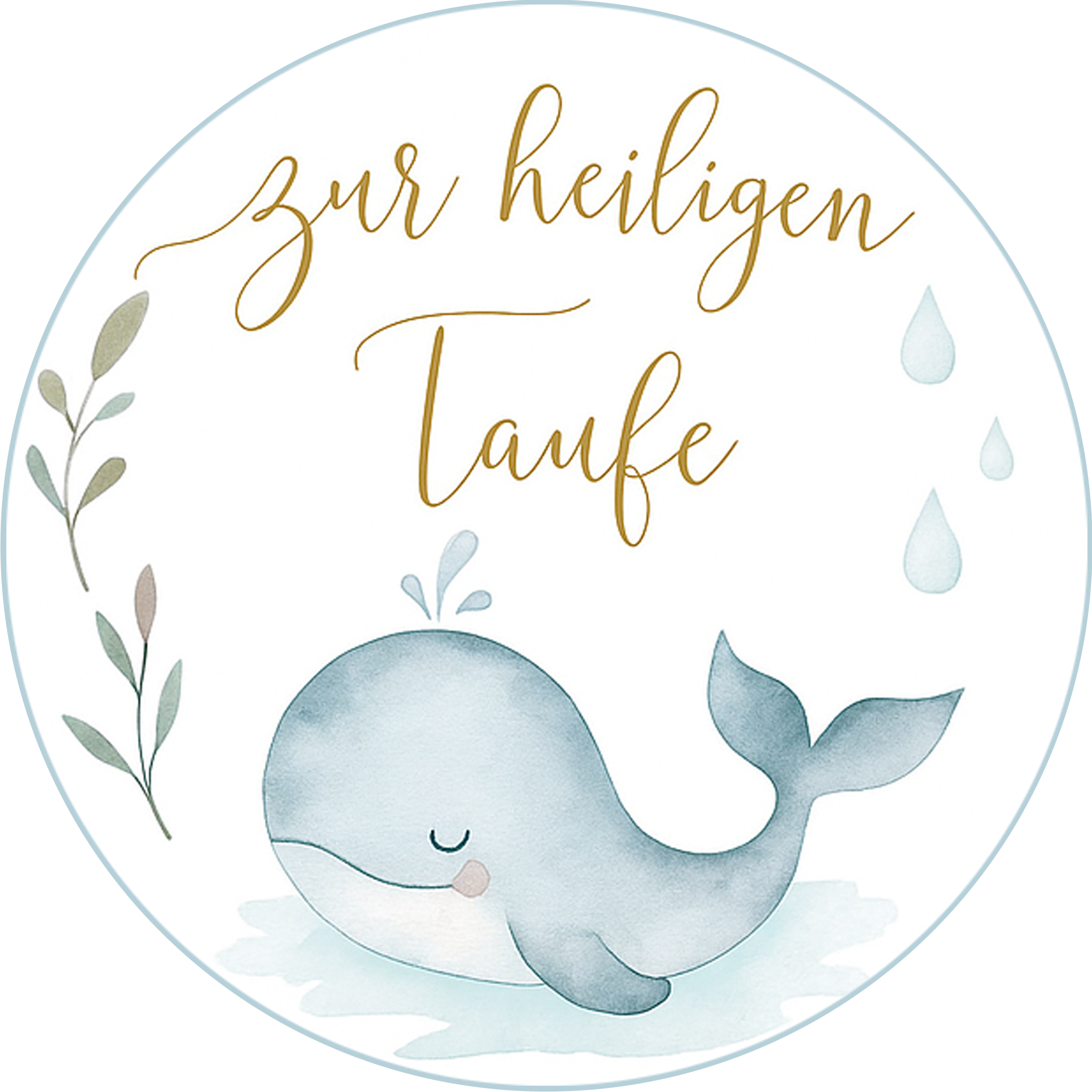 Tortenaufleger Taufe 