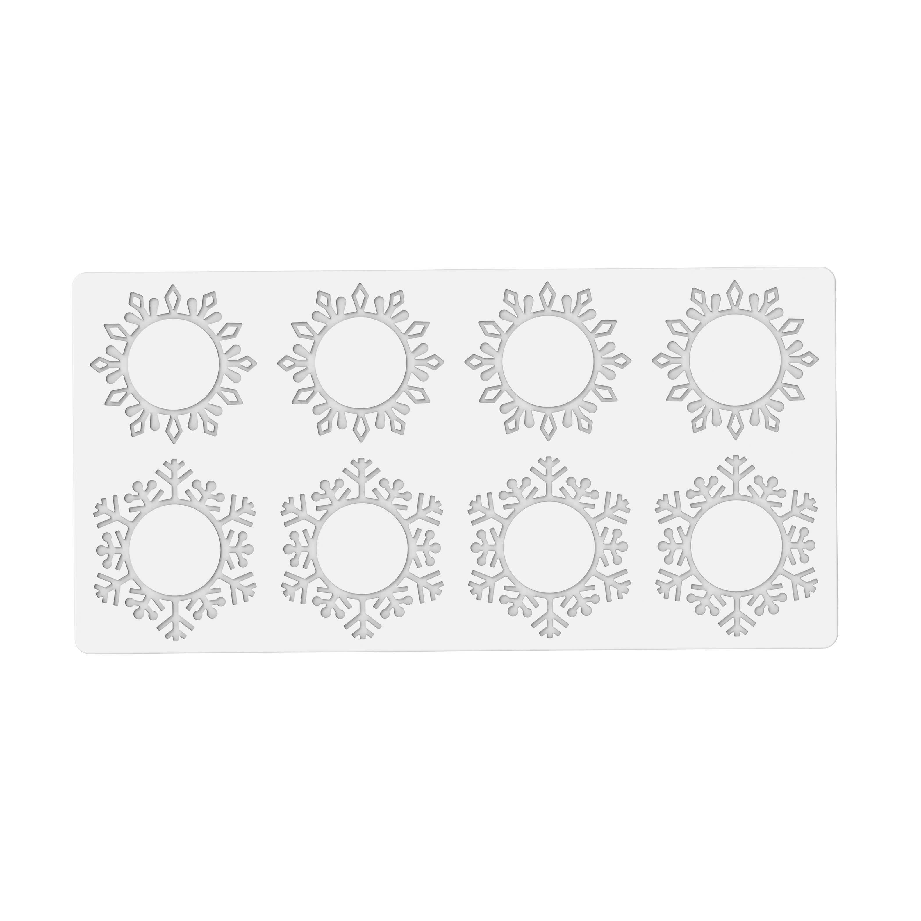 Silikomart Snowflake 3 – Silikonform für winterliche Desserts, Törtchen & Schokoladenkreationen