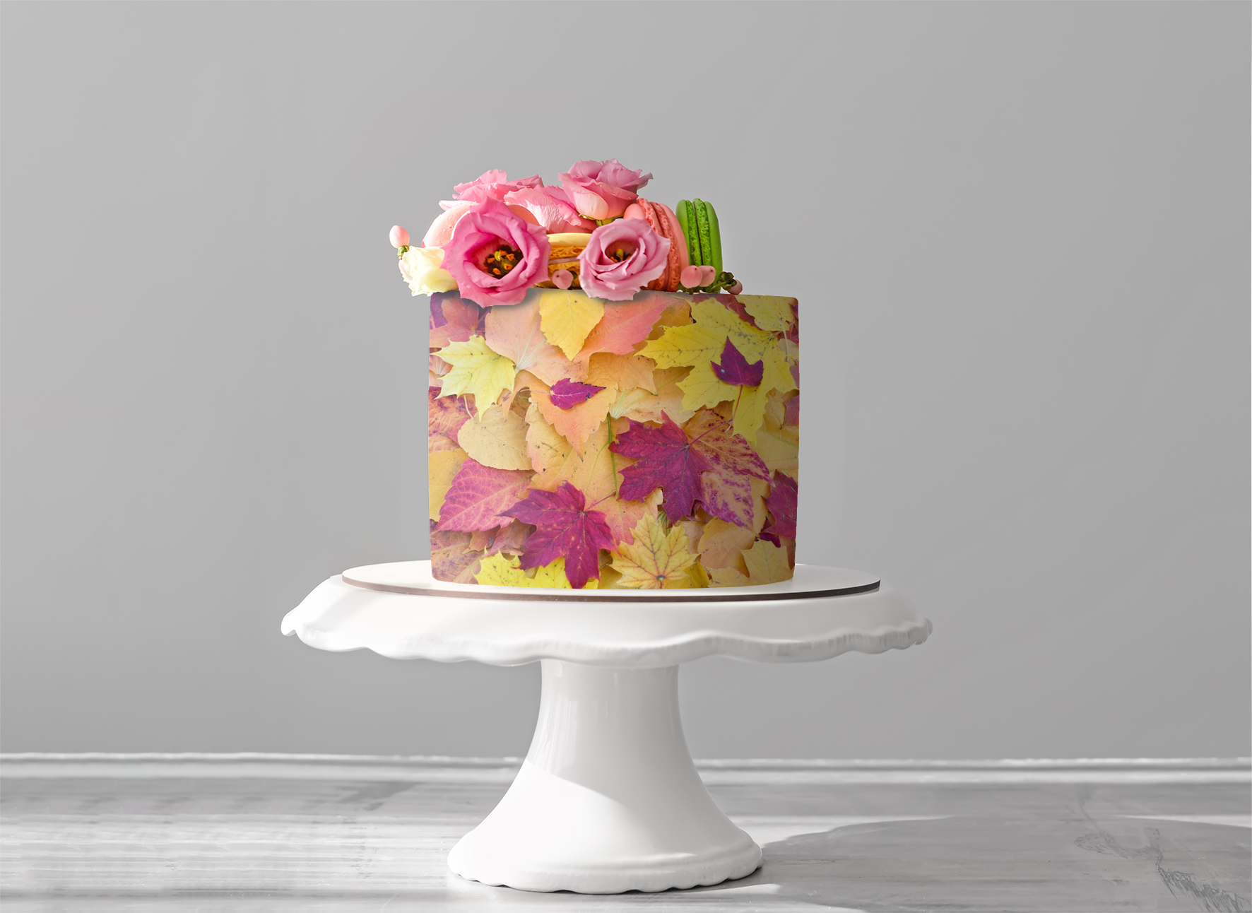 Deko Fondant Herbstblätter