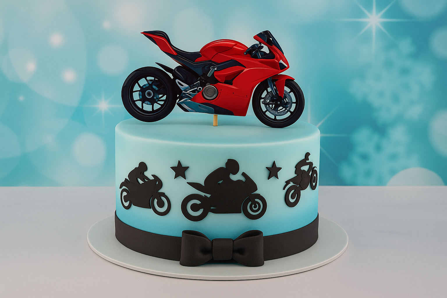 Cake Topper Motorrad