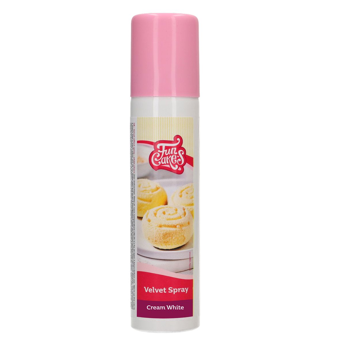 Velvet Spray Cream White 100 ml – Velours Spray für Torten & Desserts