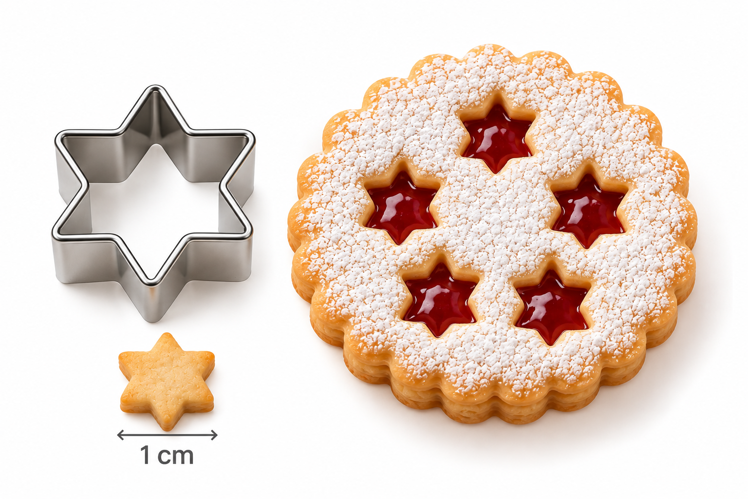 Ausstecher Stern Mini 1 cm – Mini Keksausstecher