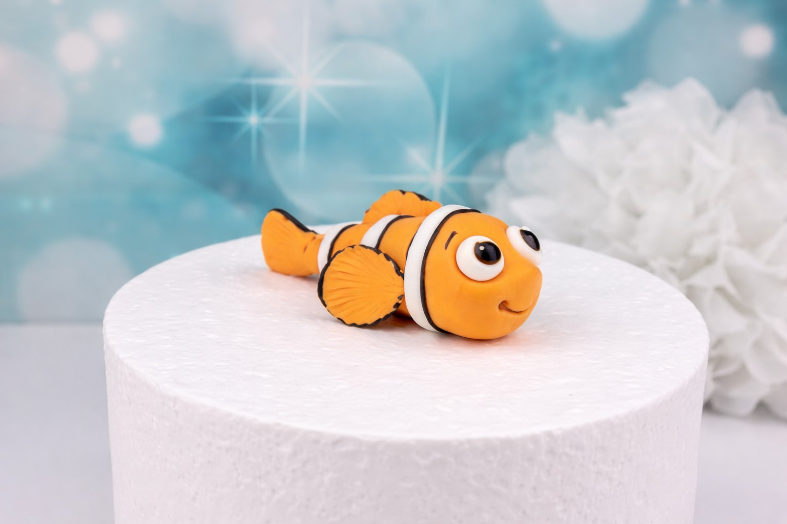 Tortenfigur Fisch aus Zuckermasse - Nemo