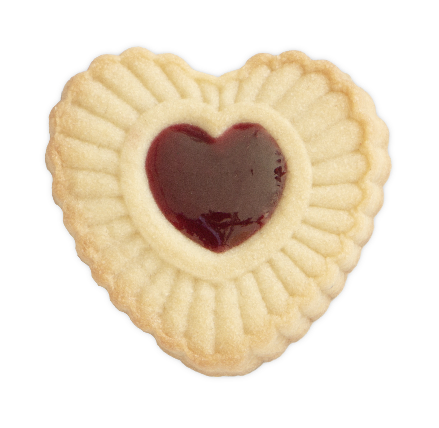 Präge Ausstecher Herz gewellt mit Auswerfer | 6 cm