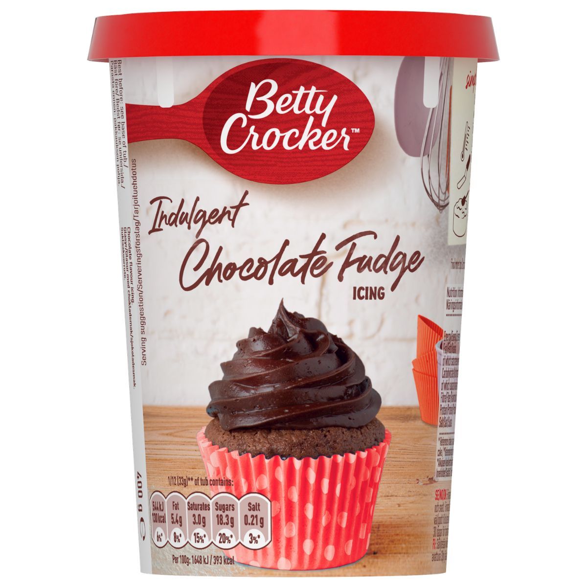 Betty Crocker Chocolate Fudge Icing 400 g – cremiges Schoko Frosting
