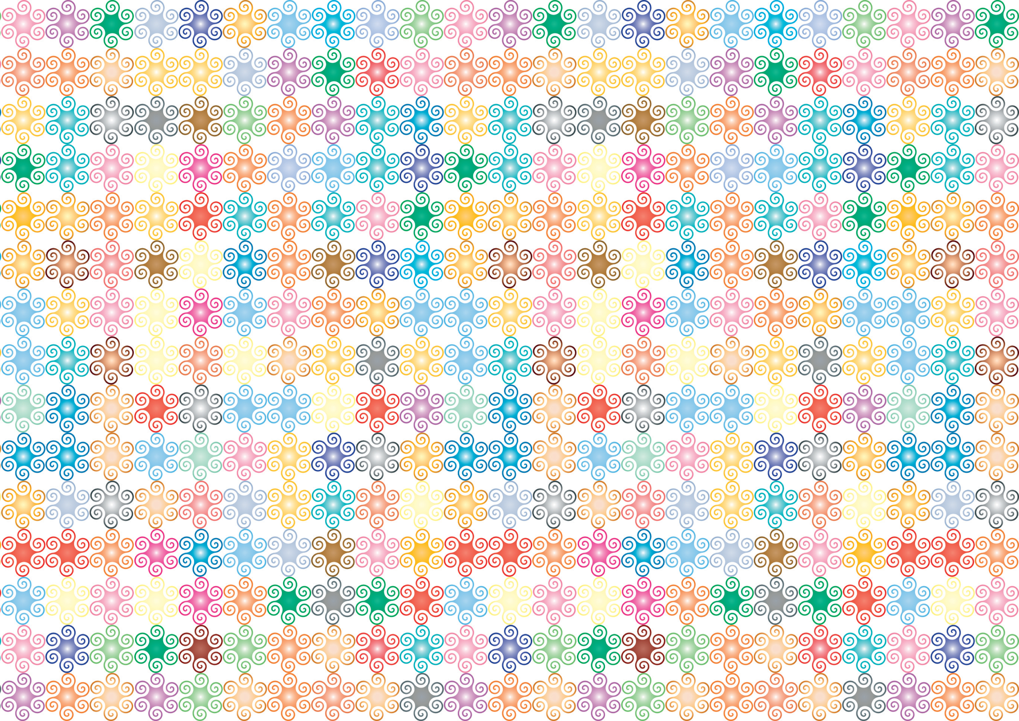Deko Fondant | Blumenmuster bunt