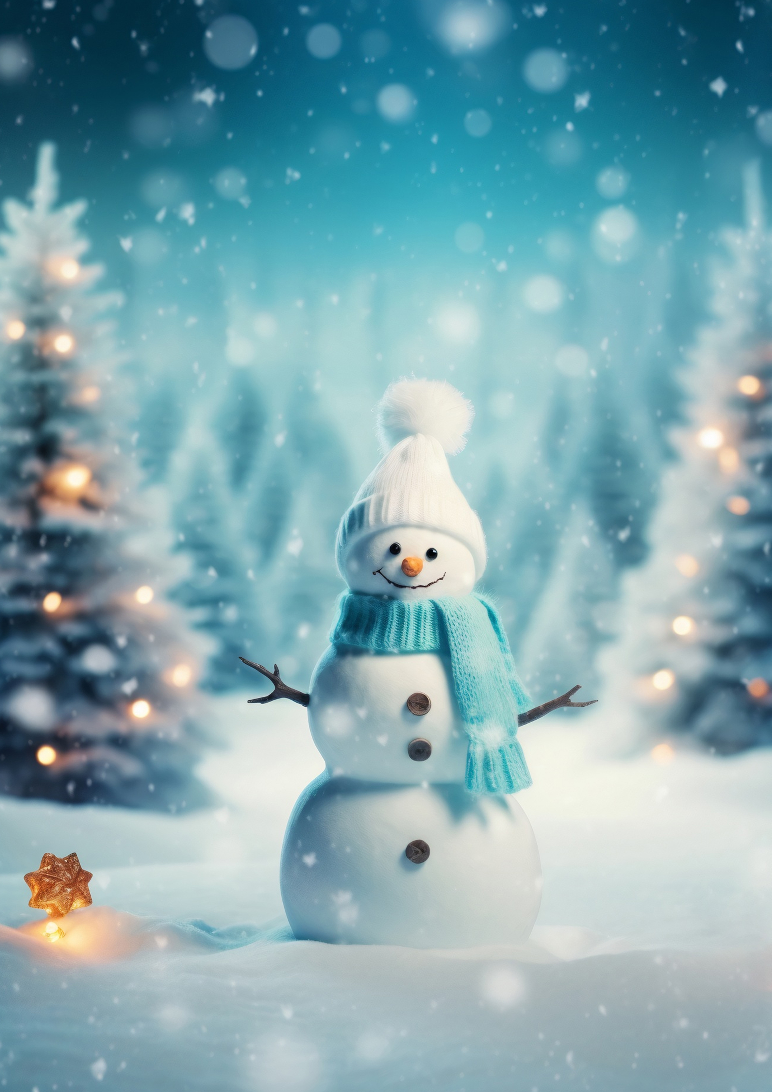 Rouladendekor Schneemann