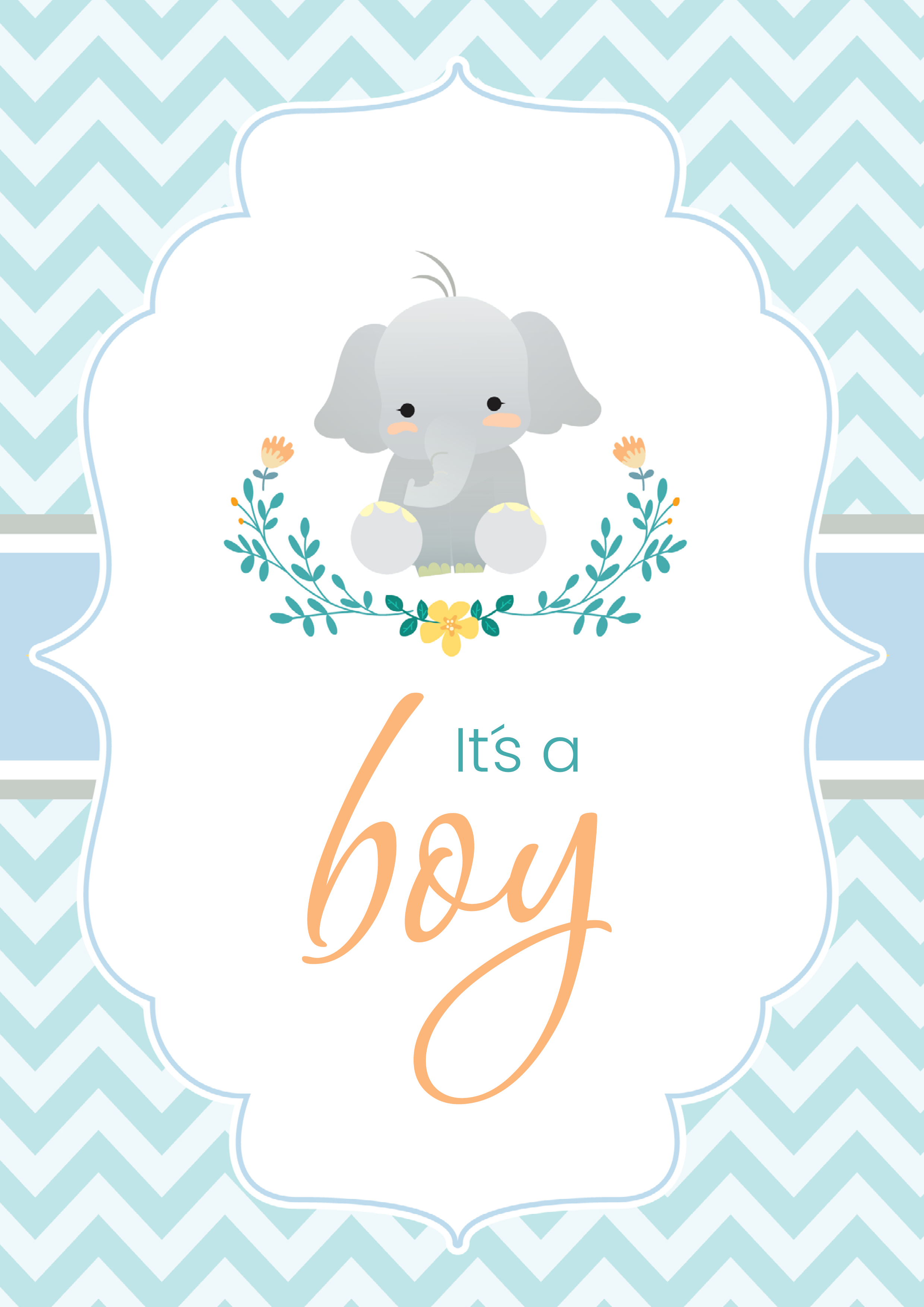 Rouladendekor  Its a boy!