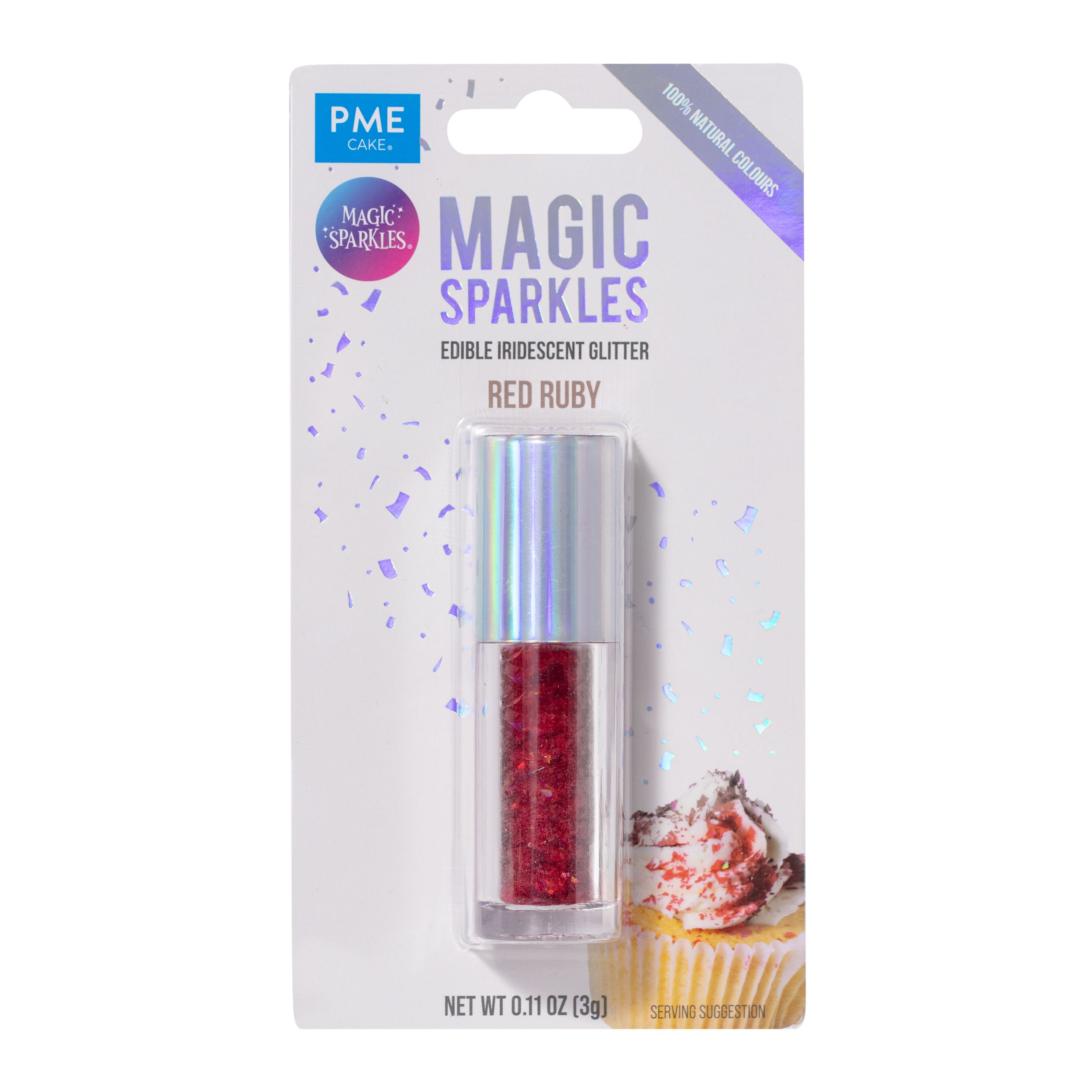 PME Magic Sparkles Red – essbarer roter Glitzer für Torten, Cupcakes & Kekse