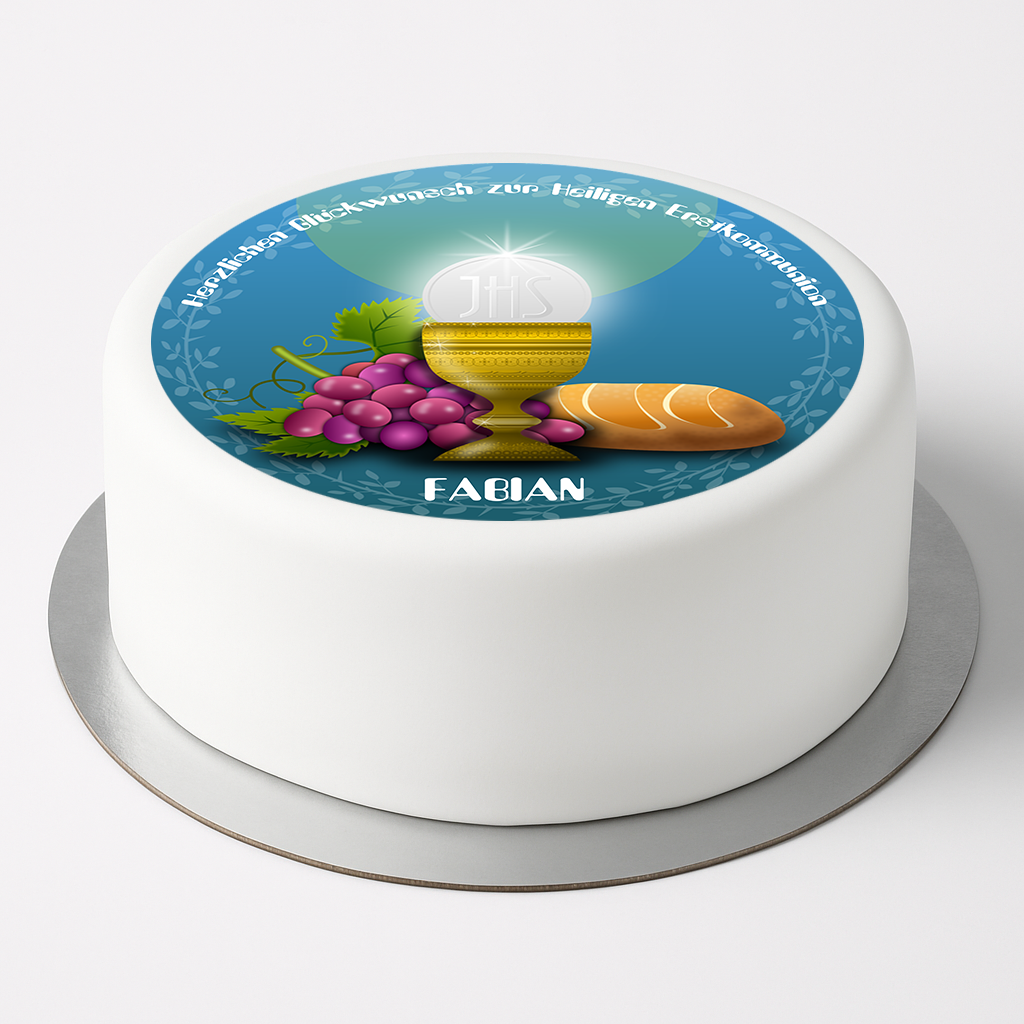 Fotoaufleger Erstkommunion personalisiert