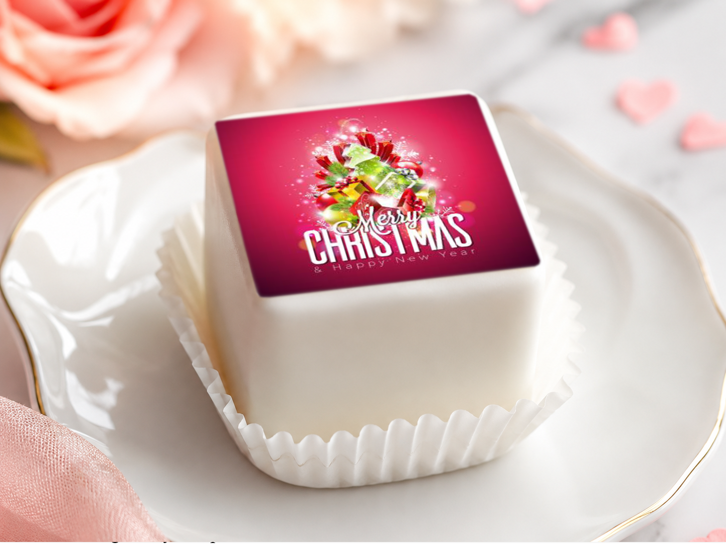 Petit Four Aufleger Weihnachten