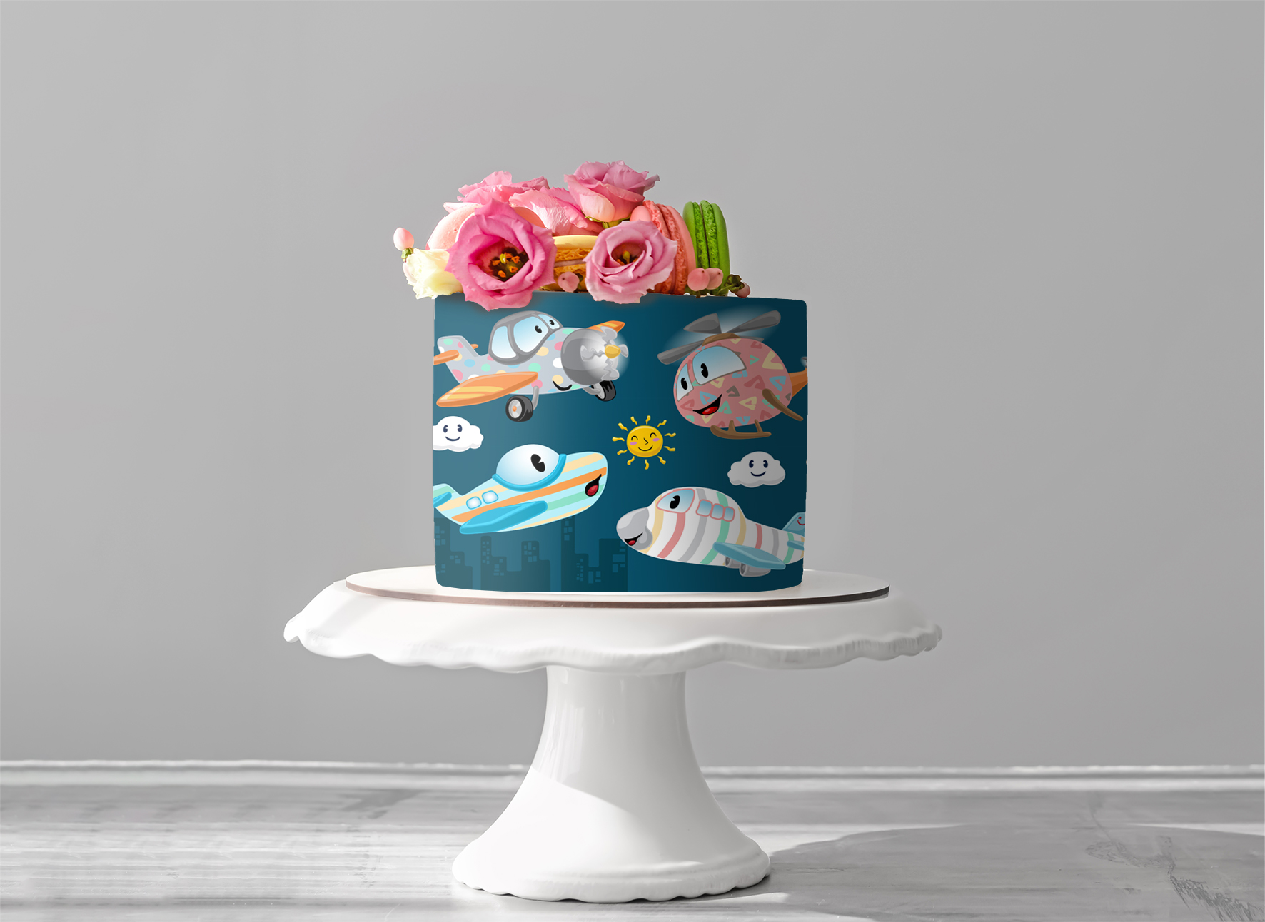 Deko Fondant Flugzeug