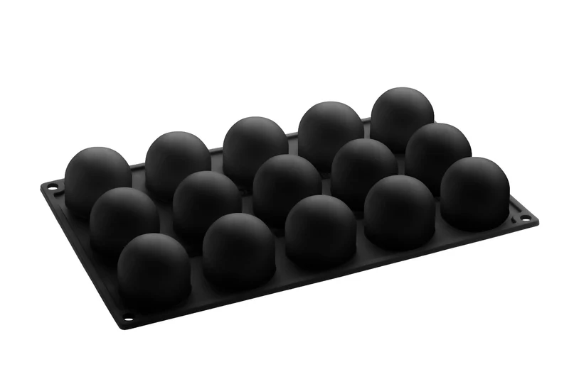 Pavoni Silikonform Sphere40time PX3218 – Form für Monoporzionen mit 15 Mulden