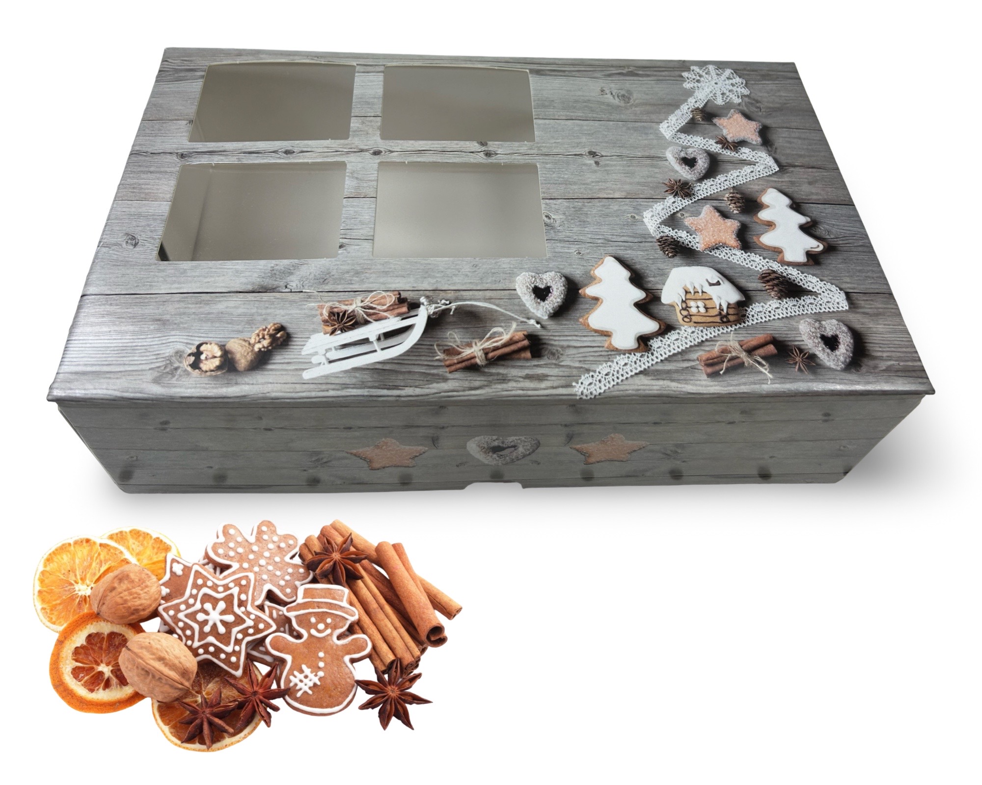 Keksbox Weihnachten 25 x 15 x 7 cm