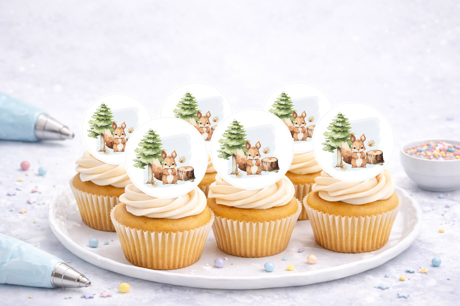 Muffinaufleger Waldtiere