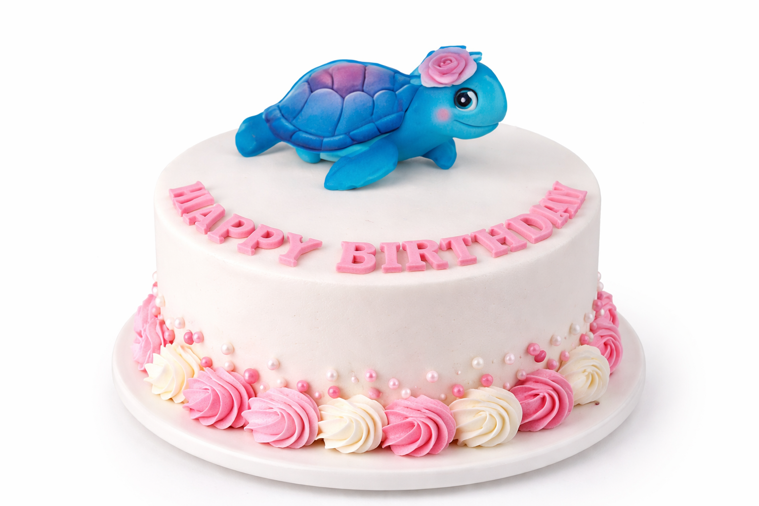 Cake Topper Schildkröte – Fondant Tortendeko für Kindergeburtstag & Tier-Mottoparty