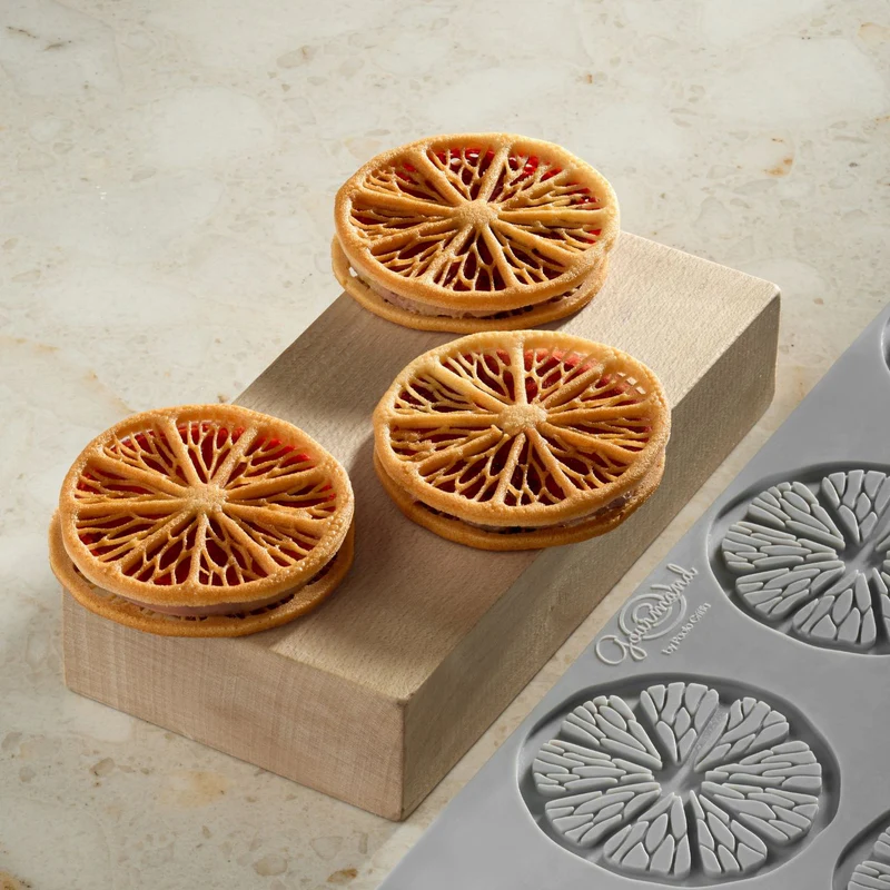 Pavoni Silikonmatte Citrus GG078 – Dekorationsmatte für Tuiles und feine Dessertdekore