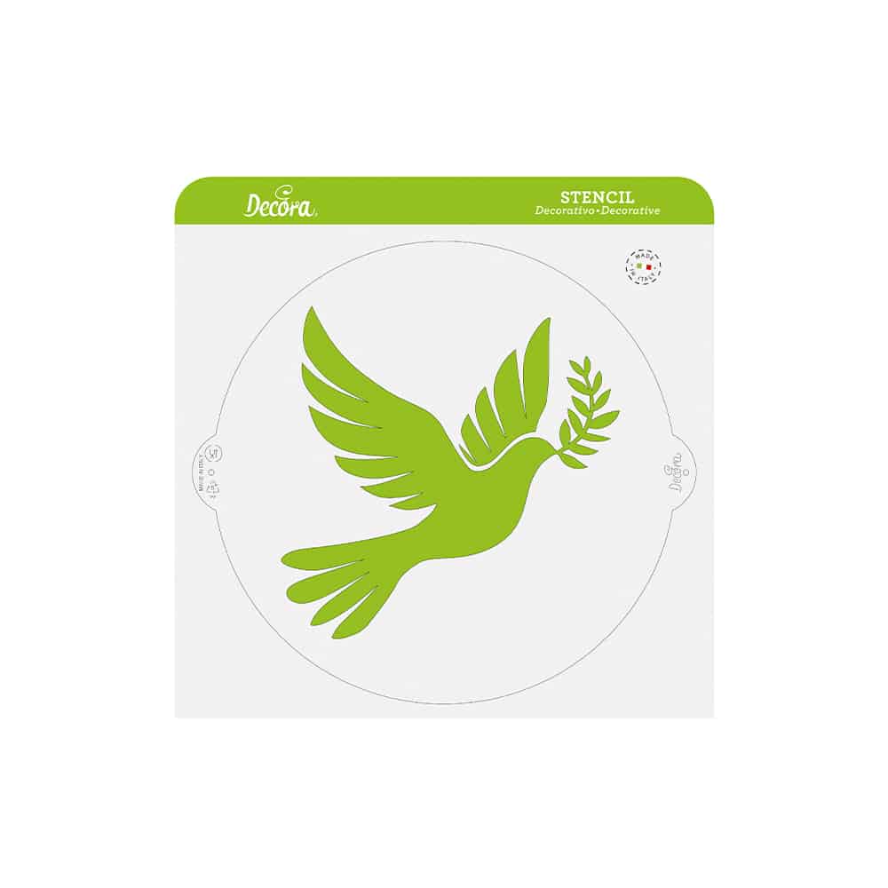 Tortenschablone Taube Ø 25 cm – Food-Stencil für Torten