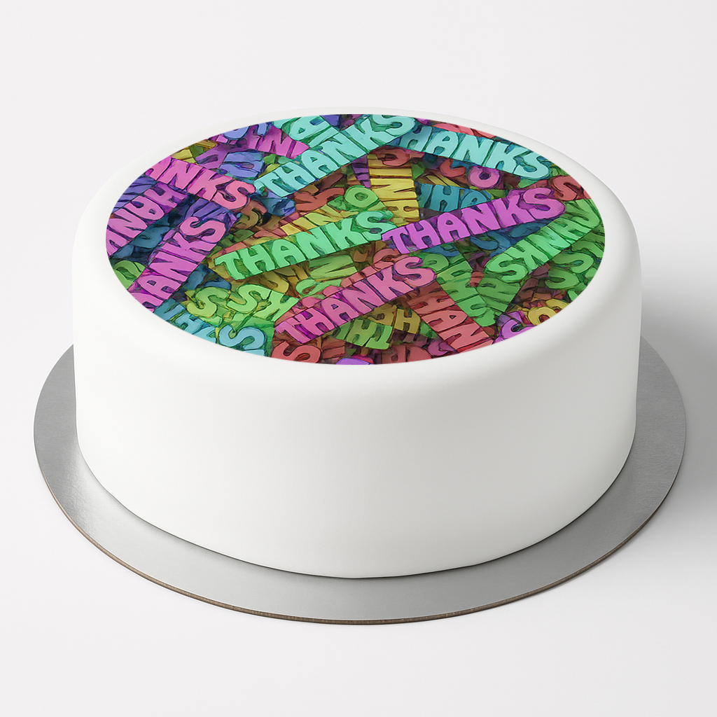 Tortenaufleger Danke