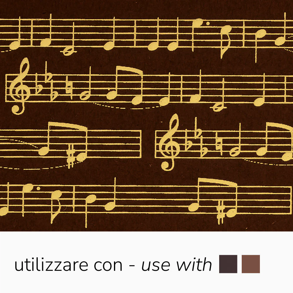 Schokoladen Transfer- Abziehfolie Noten