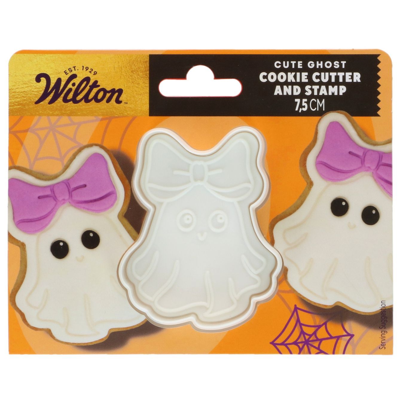 Ausstecher mit Stempel „Cute Ghost“ – Geist 7,5 cm | Halloween