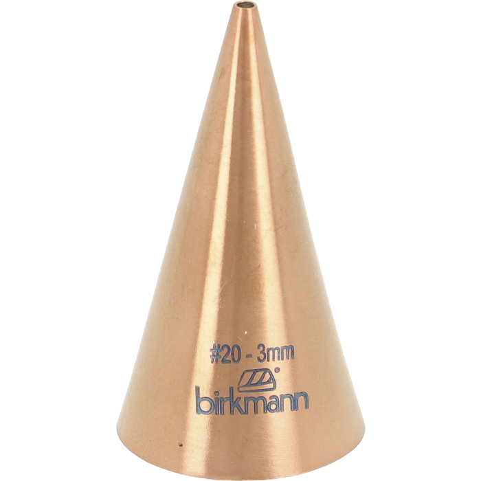 Lochtülle Nr. 20 Edelstahl kupferfarben – 3 mm Spritztülle für feine Dekorationen