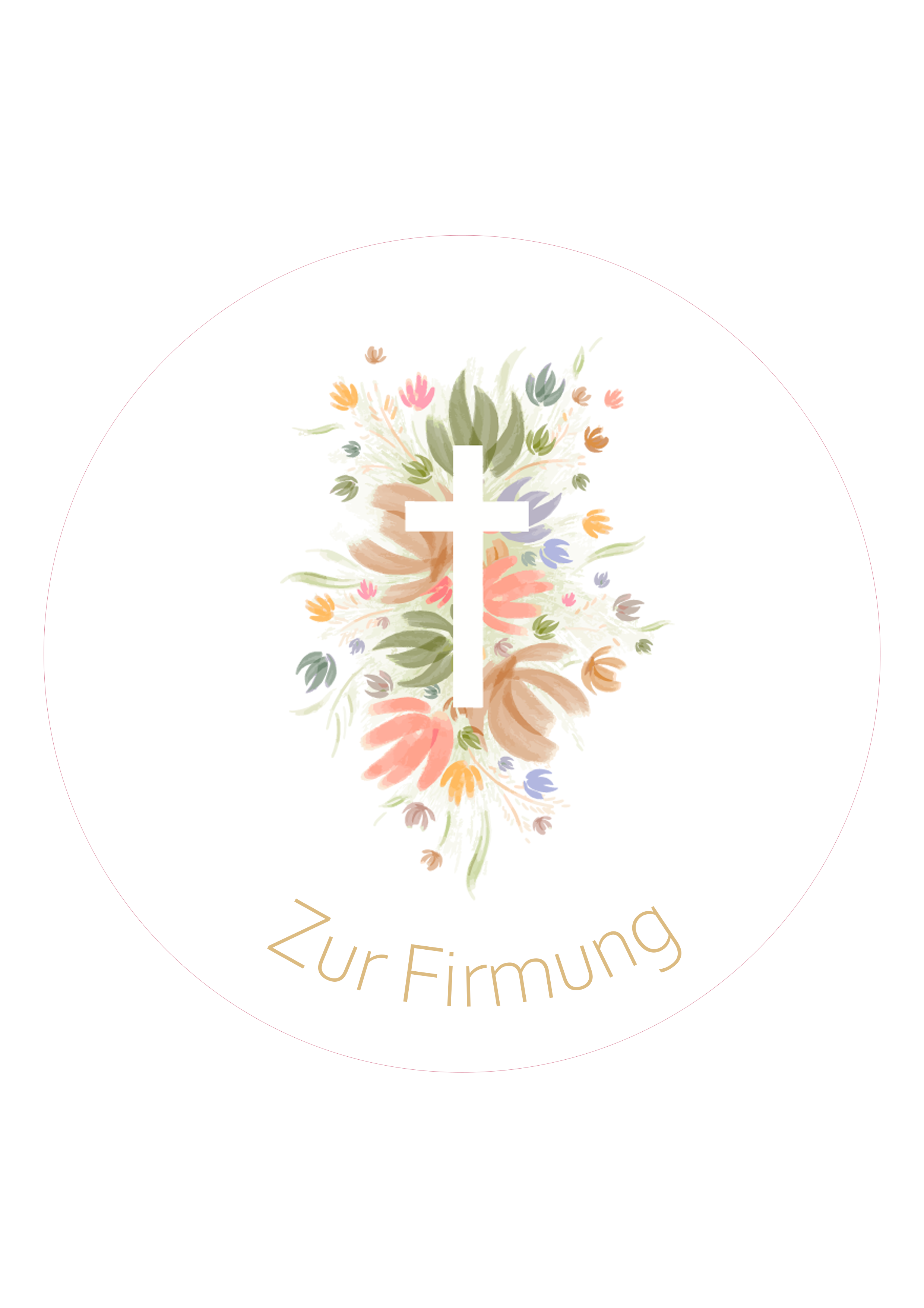 Tortenaufleger Firmung