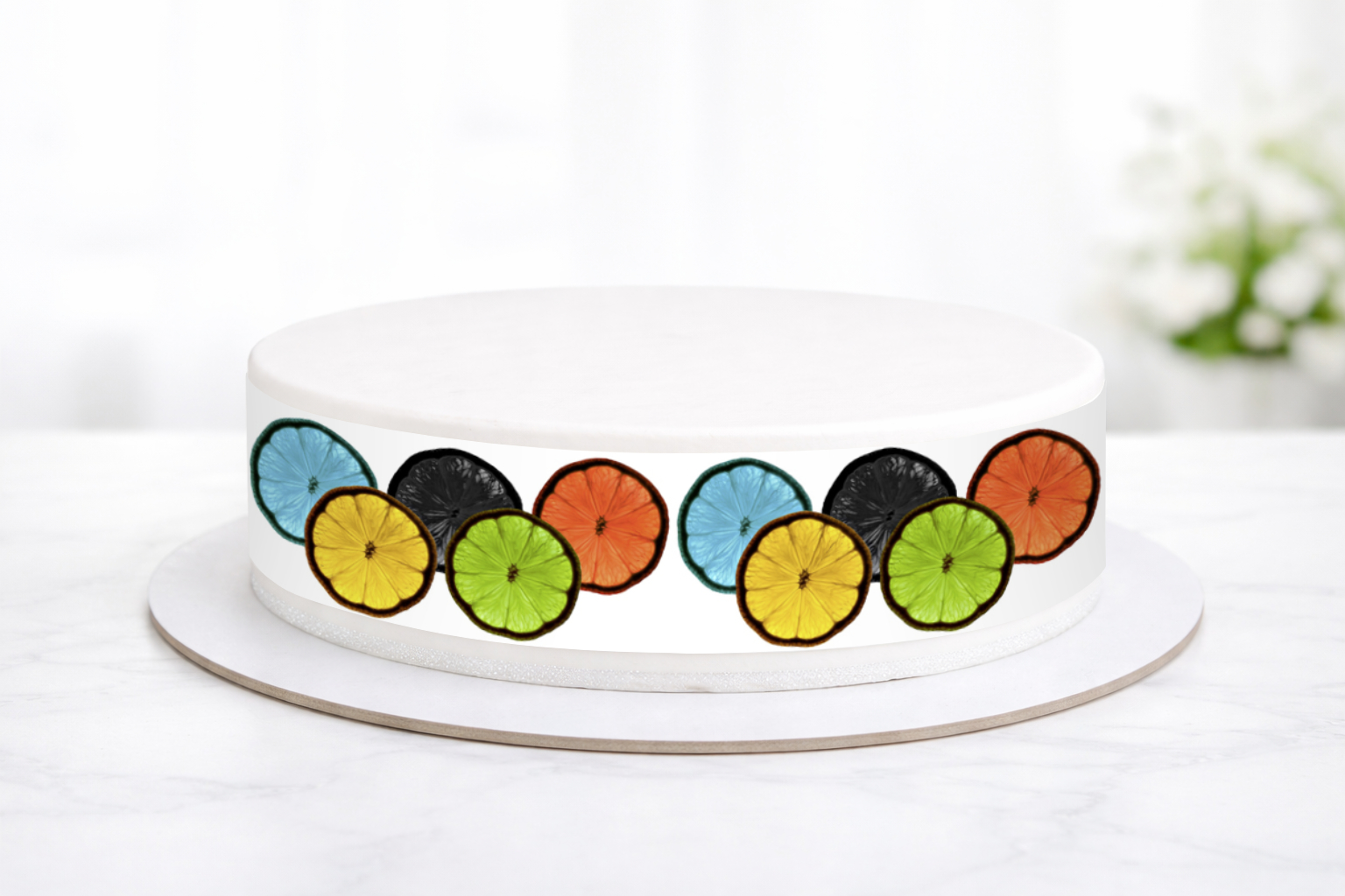 Tortenband Zitrusscheiben