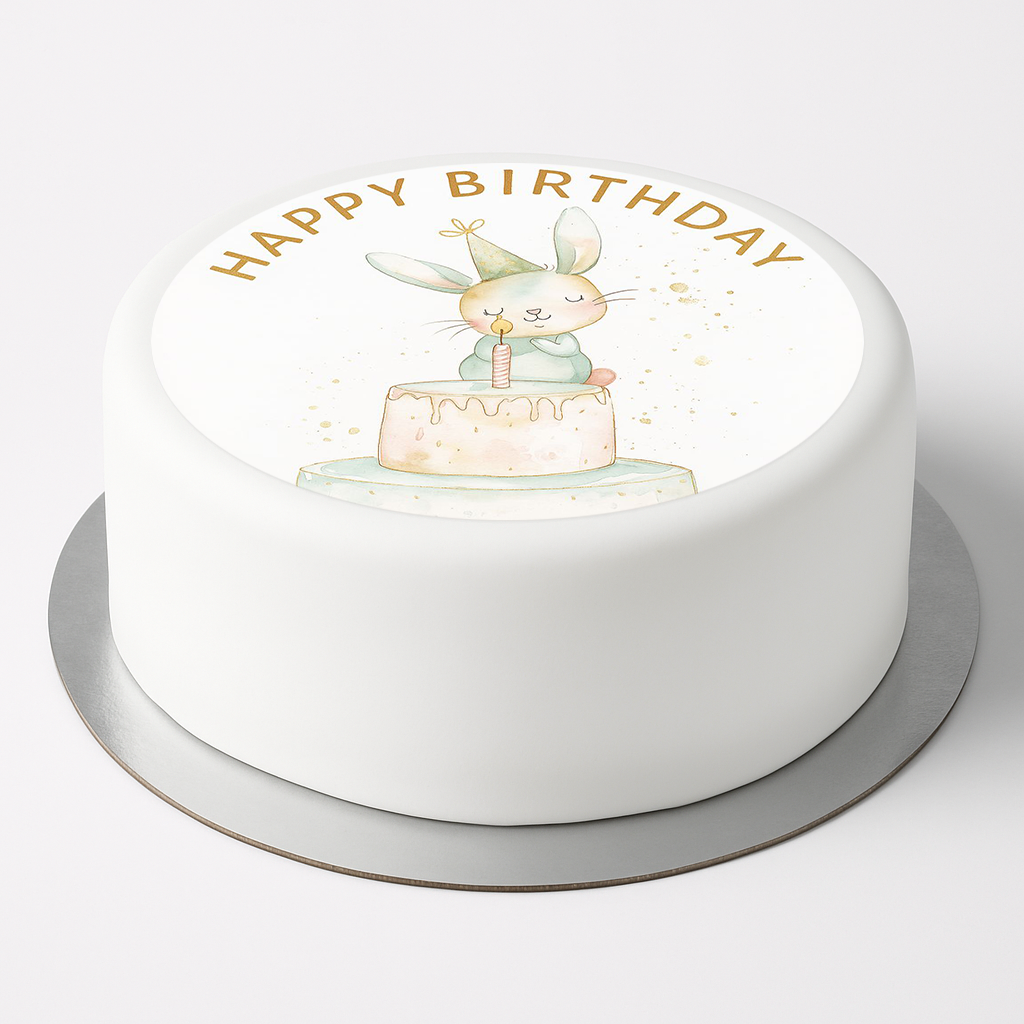 Tortenaufleger Geburtstag Hase