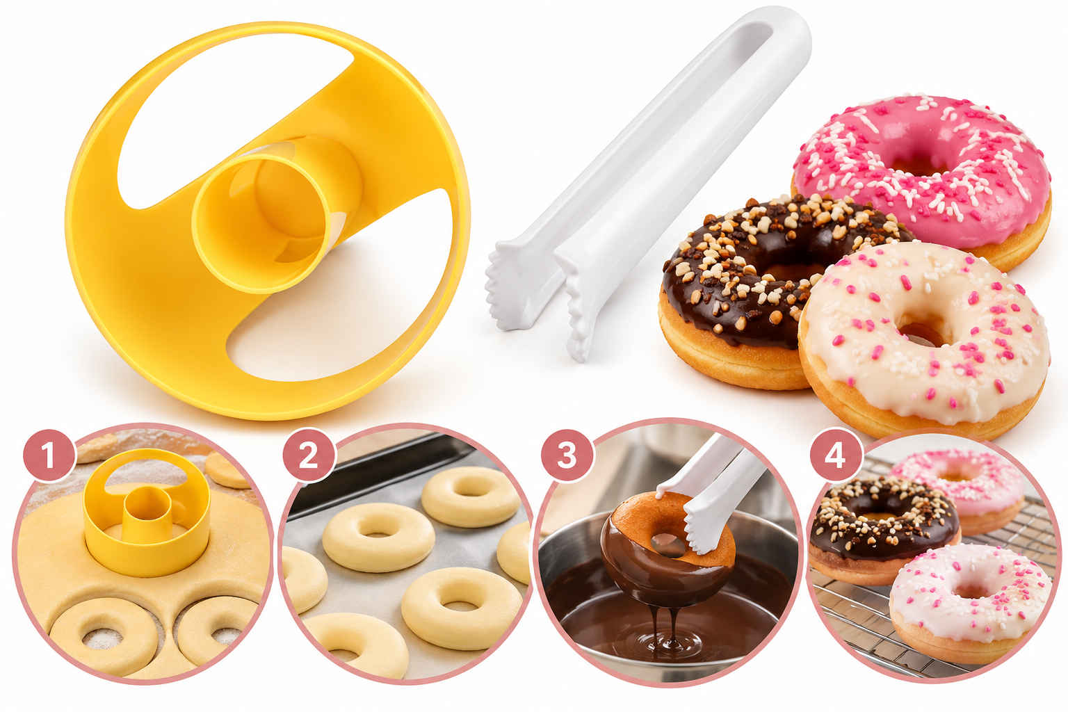 Ausstecher Donut mit Zange