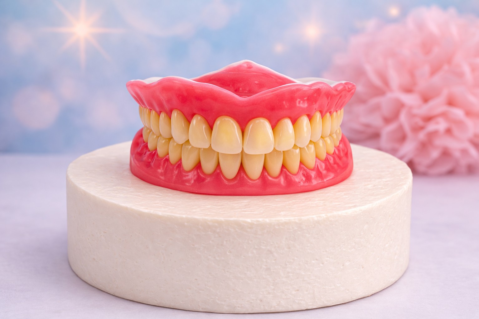 Zahn Gebiss Cake Topper aus Fondant